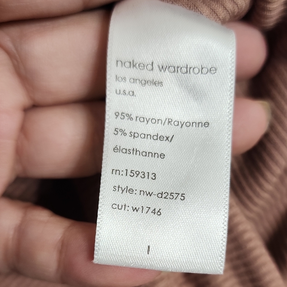 Naked Wardrobe Mauve Long Sleeve Dress - Picture 4 of 6